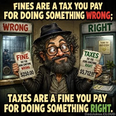 Satire dad jokes
