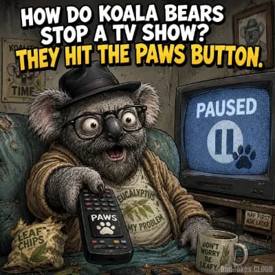 Koala Bears Paws Button