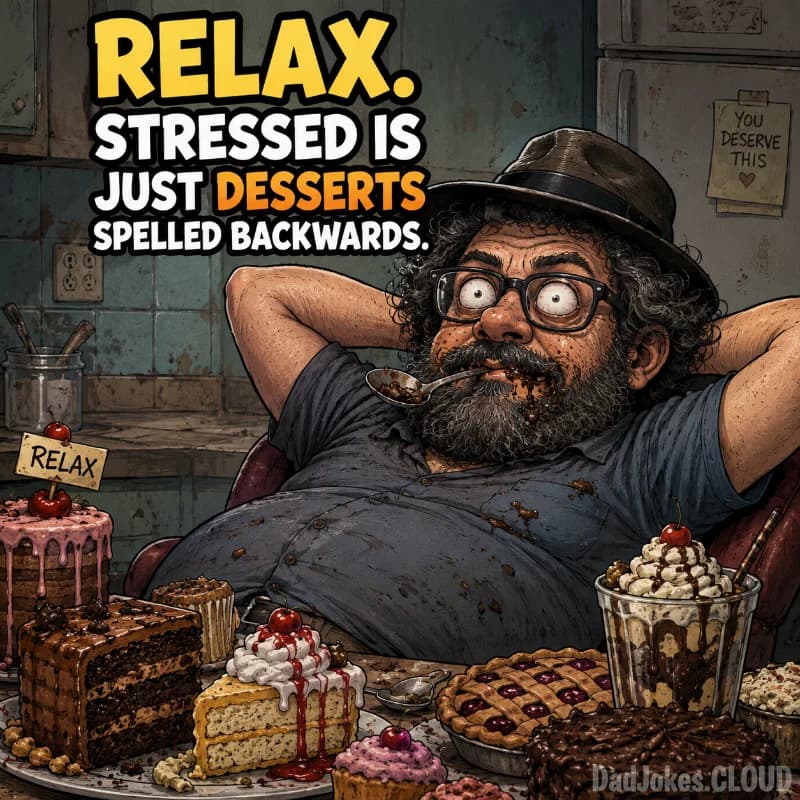 Stressed Spelled Backwards