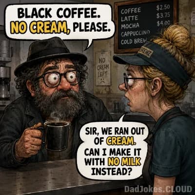 Coffee dad jokes