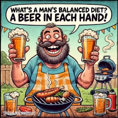 Man's Diet: A Beerful Balance