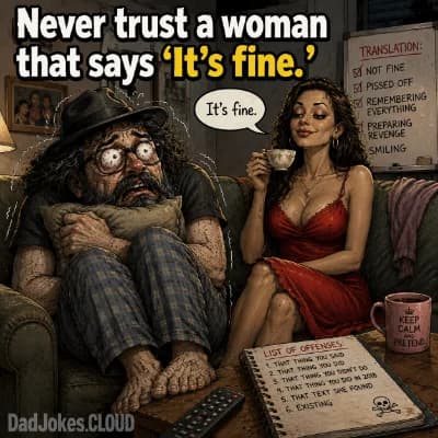 Wife dad jokes