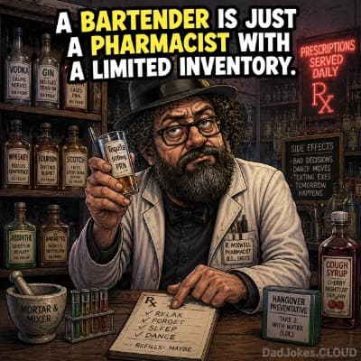 Drinks dad jokes
