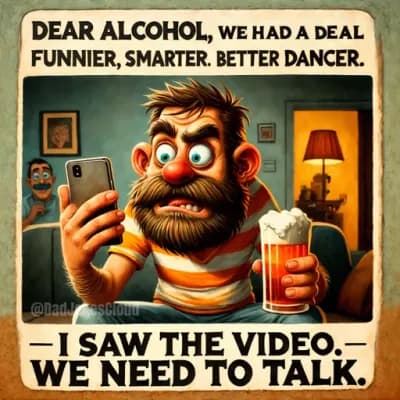 Alcohol dad jokes
