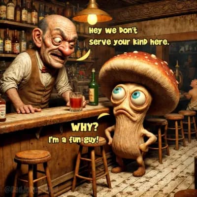 Mushroom dad jokes