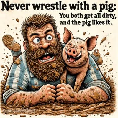 Mud Wrestling Wisdom