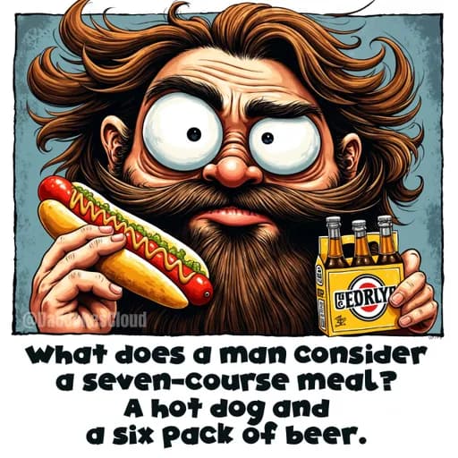 A Man's Seven-Course Meal