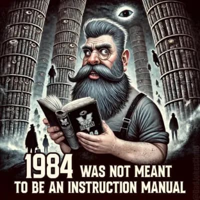 Dystopian irony