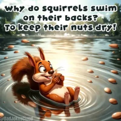 Squirrel Swim