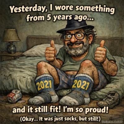 Aging dad jokes