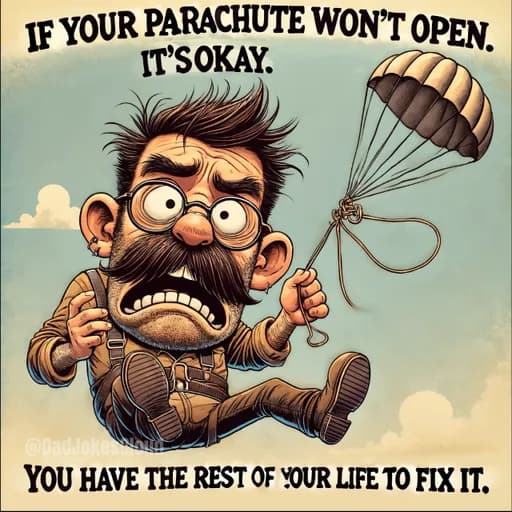 Skydiving Wisdom: The Parachute Paradox