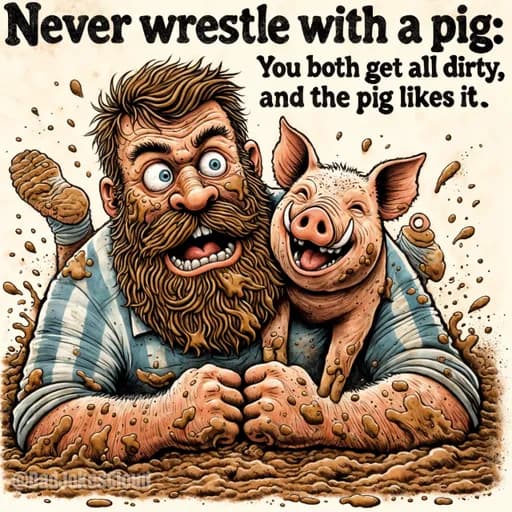 Mud Wrestling Wisdom